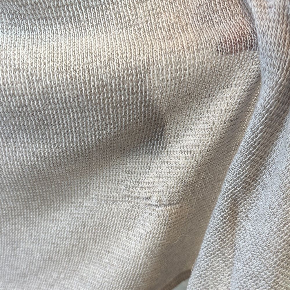Hollister Light Beige Open-Front Hooded Lightweight Cardigan Sz XS/S - Picture 4 of 5